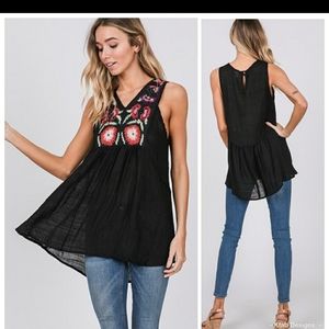 Beautiful Embroidered Boho Top